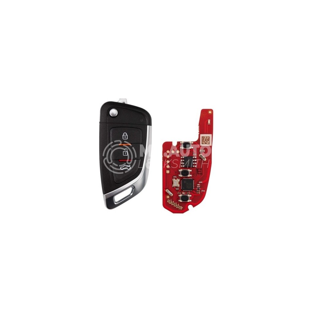 Xhorse XKKF05EN 2ndGeneration Wire Remote Key Knife Flip 3 Buttons